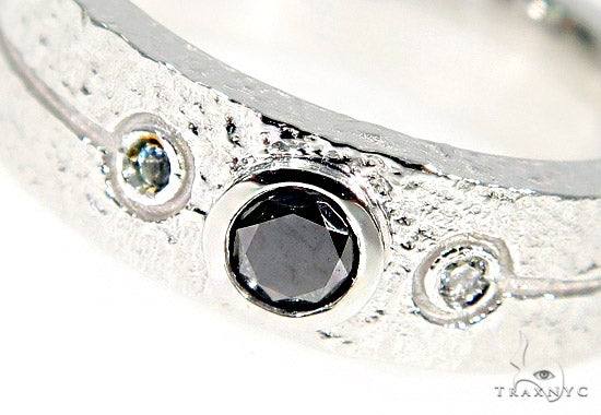 10K Gold 1.3 Ctw Black Diamond Topaz Couple Ring, view 3