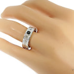 Black Diamond Topaz Couple Ring 49774 - Image 7