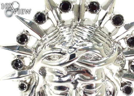 Black Diamond XL Jesus Head Pendant, photo 3 of 7