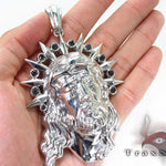Black Diamond XL Jesus Head Pendant 29109 - Image 5