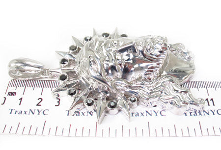 Black Diamond XL Jesus Head Pendant 29109 - Image 6