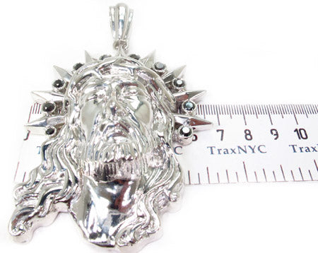 Black Diamond XL Jesus Head Pendant 29109 - Image 7