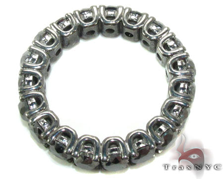 Black Diamond Eternity Wedding Ring 28457 - Image 4