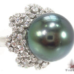 Black Pearl Diamond Ring 32668 - Image 1