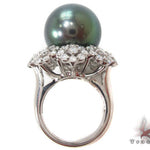 Black Pearl Diamond Ring 32668 - Image 6