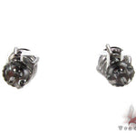 Black Prong Diamond Stud Earrings 20734 - Image 4