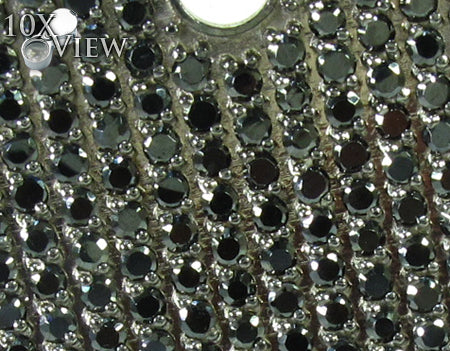 Black Prong Diamond with Black Gold Dog Tag 26707 - Image 3