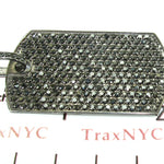 Black Prong Diamond with Black Gold Dog Tag 26707 - Image 5