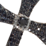 Black and White Diamond Cross Crucifix 40928 - Image 3