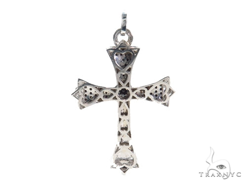 Black and White Diamond Cross Crucifix 40928 - Image 4