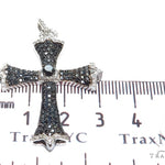 Black and White Diamond Cross Crucifix 40928 - Image 5