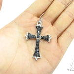 Black and White Diamond Cross Crucifix 40928 - Image 7