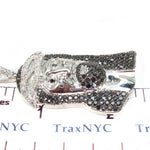 Black and White Diamond Jesus Pendant 31074 - Image 6
