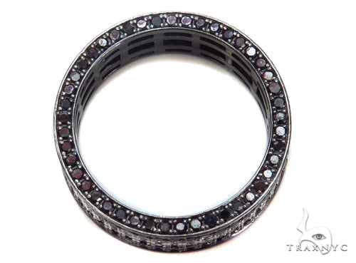 Black and White Diamond Wedding Band 40772 - Image 6