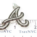 Black and White Prong Diamond A Pendant 32217 - Image 7