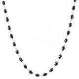 14K Gold Black Diamond Necklace 71773