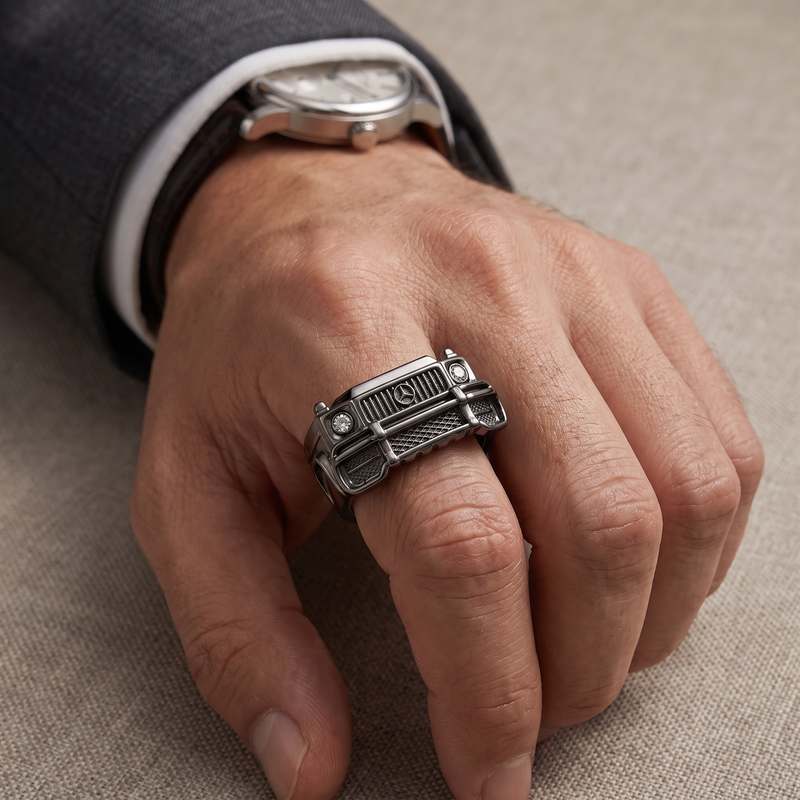 .925 Silver G Wagon Ring 71723