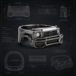 .925 Silver G Wagon Ring 71723