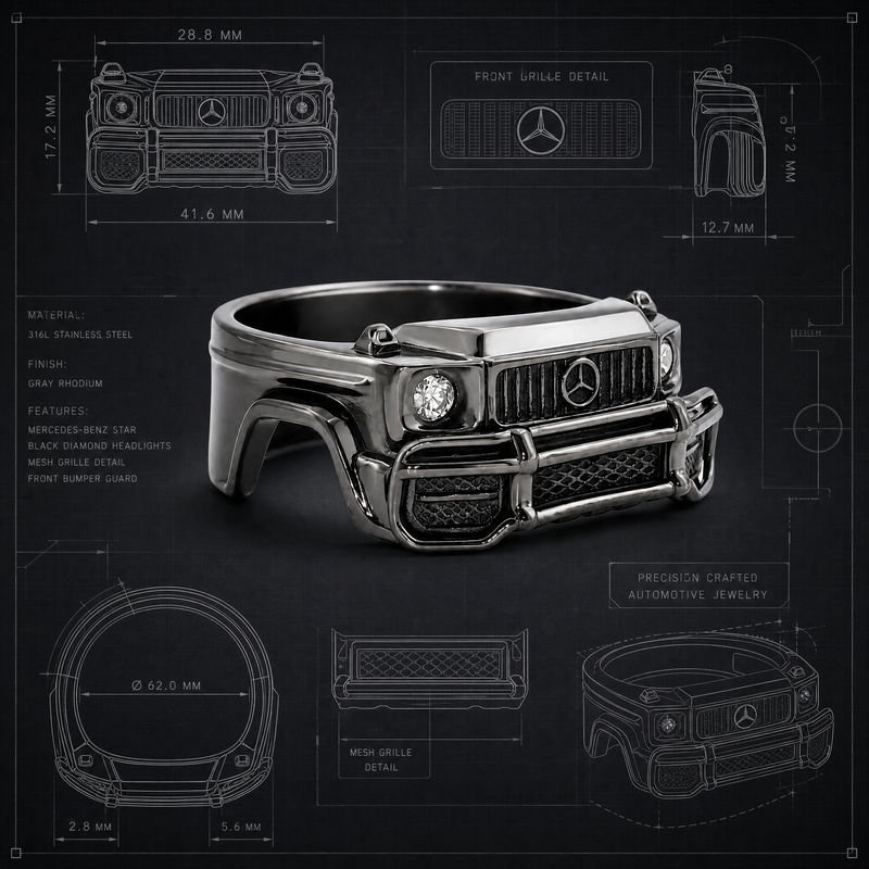 .925 Silver G Wagon Ring 71723