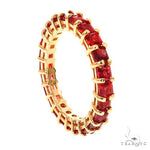 Blood Red Sapphire Eternity Ring 67364 - Image 3