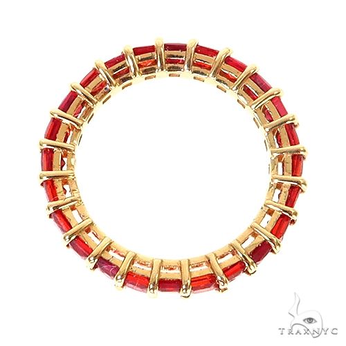 Blood Red Sapphire Eternity Ring 67364 - Image 4