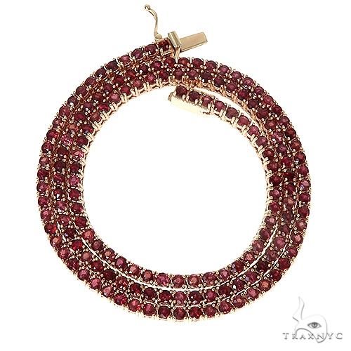 Blood Red Sapphire Tennis Chain 67289 - Image 1
