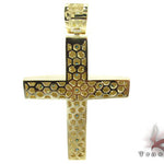 Blue Canary Diamond Cross Crucifix 29119 - Image 4