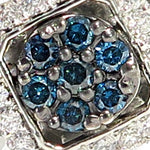 Blue Diamond Halo Ring 45571 - Image 3