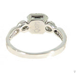 Blue Diamond Halo Ring 45571 - Image 6