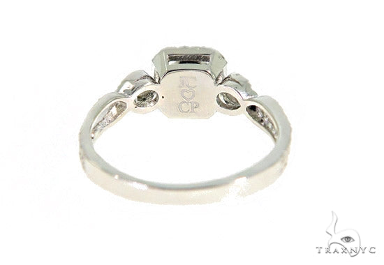 Blue Diamond Halo Ring 45571 - Image 6