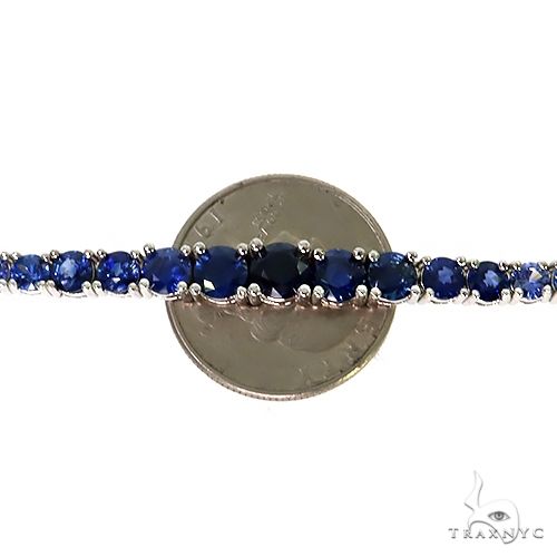 Blue Graduated Sapphire Tennis Chain 67340 - Image 4