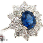 Cornflower Blue Sapphire Diamond Ring 30466 - Image 1