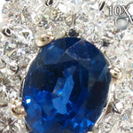Cornflower Blue Sapphire Diamond Ring 30466 - Image 3