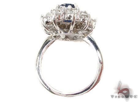 Cornflower Blue Sapphire Diamond Ring 30466 - Image 5