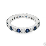 Blue Sapphire Diamond Ring 43118 - Image 3