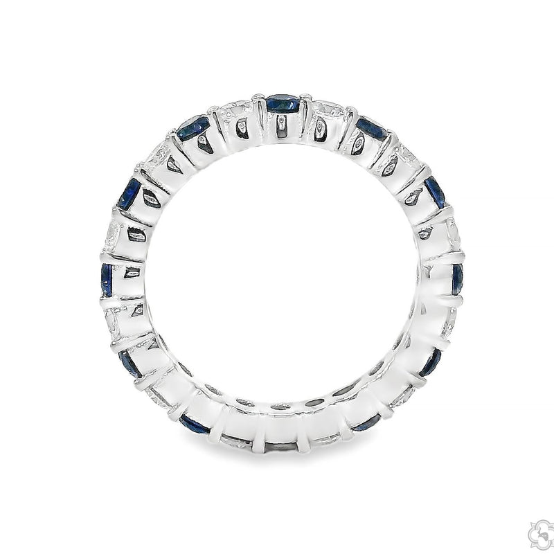 Blue Sapphire Diamond Ring 43118 - Image 4