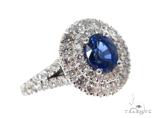 Blue Sapphire Diamond Ring 48989 - Image 1