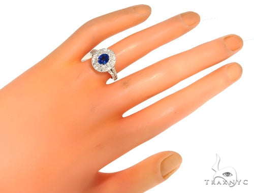 Blue Sapphire Diamond Ring 48989 - Image 7
