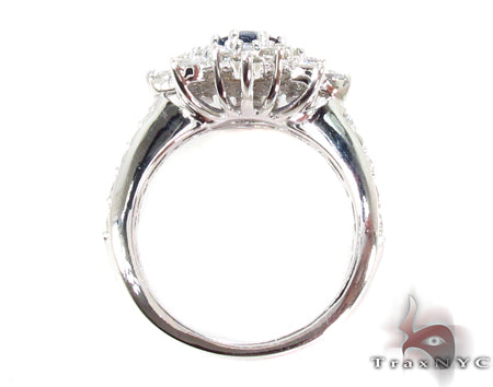 Sapphire & Diamond Bouquet Ring 32017 - Image 6