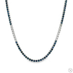 Blue Sapphire and Diamond Gradient Tennis Necklace 70542 - Image 1