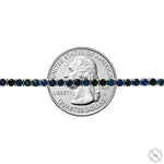 Blue Sapphire and Diamond Gradient Tennis Necklace 70542 - Image 5