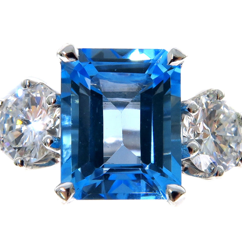 Blue Topaz Statement Ring 45413 - Image 2