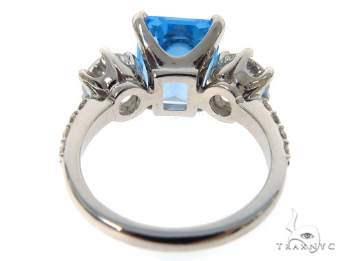 Blue Topaz Statement Ring 45413 - Image 5