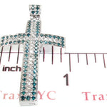 Blue and White Diamond Cross 26332 - Image 7