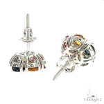 Bolivia Sapphire Flower Earrings 67141 - Image 3