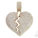 Broken Heart With Red Enamel 65531 - Image 1