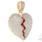Broken Heart With Red Enamel 65531 - Image 2