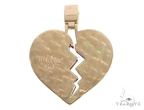 Broken Heart With Red Enamel 65531 - Image 3