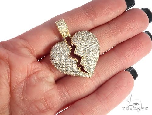 Broken Heart With Red Enamel 65531 - Image 5