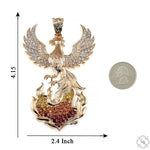 The Phoenix Bird Of Burning Flames Pendant 70535 - Image 9